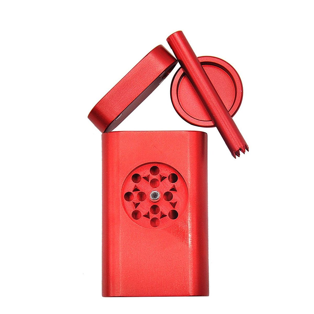 Mini Grinder with Storage Box Abrader Storage Box Red