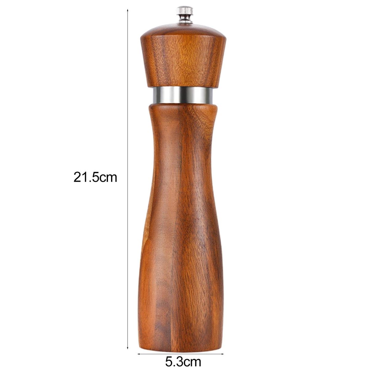 Durable Salt Pepper Grinder Modern Wood Salt Pepper Set Stylish Wooden Color