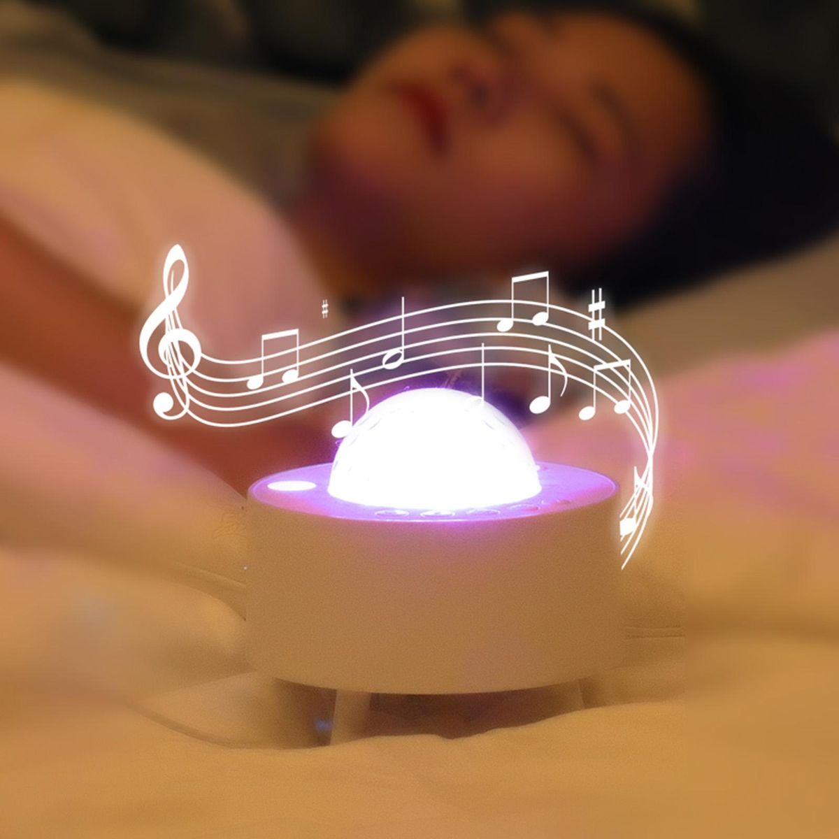 Universe Star Projection Lamp Bedroom Party Built-in Music Romantic-Atmosphere Nigh Light with Remote-Controller