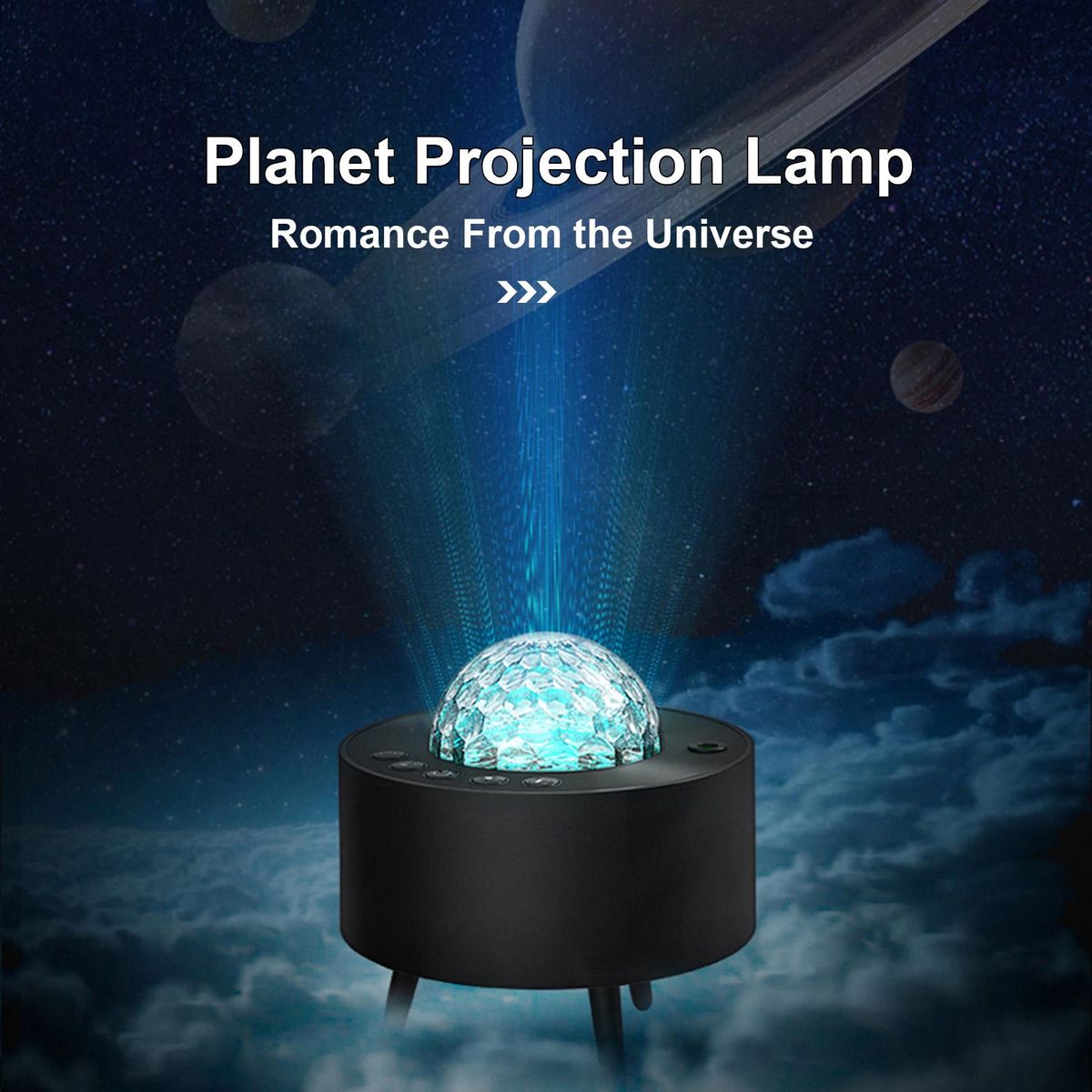 Universe Star Projection Lamp Bedroom Party Built-in Music Romantic-Atmosphere Nigh Light with Remote-Controller