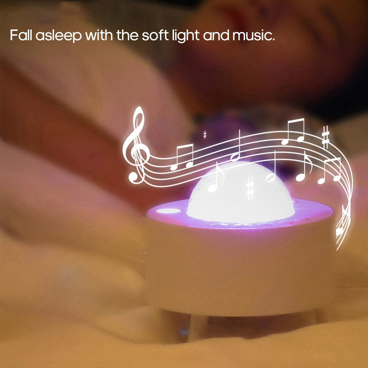 Universe Star Projection Lamp Bedroom Party Built-in Music Romantic-Atmosphere Nigh Light with Remote-Controller