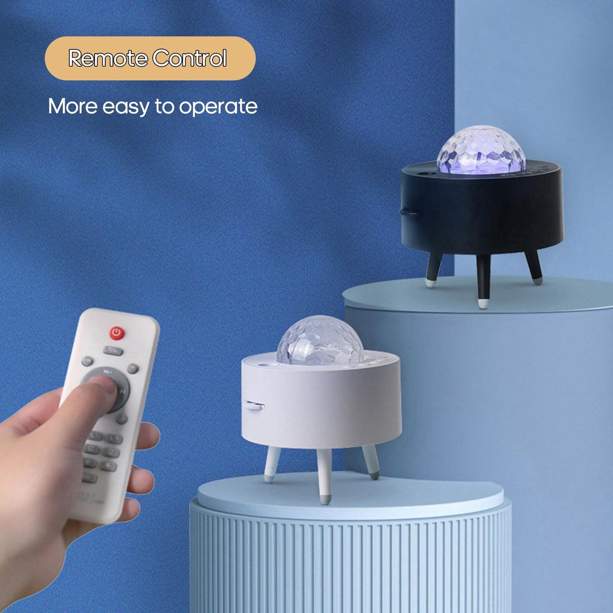 Universe Star Projection Lamp Bedroom Party Built-in Music Romantic-Atmosphere Nigh Light with Remote-Controller
