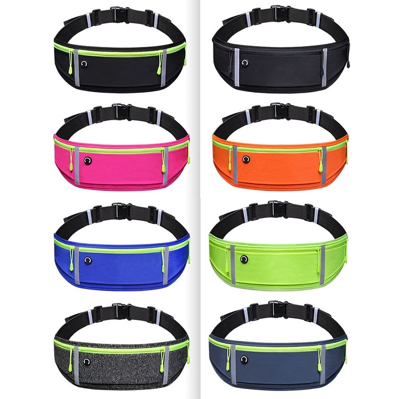 Outdoor Waterproof Belt Bag Sports Riding Mobile Phone Waist Bag, Size:7 Inch(Fluorescent Green)