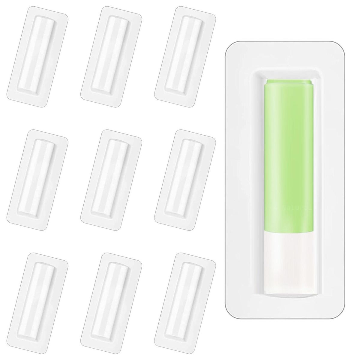 60Pcs Lip Holder Money Cash Card Window Holder Clear