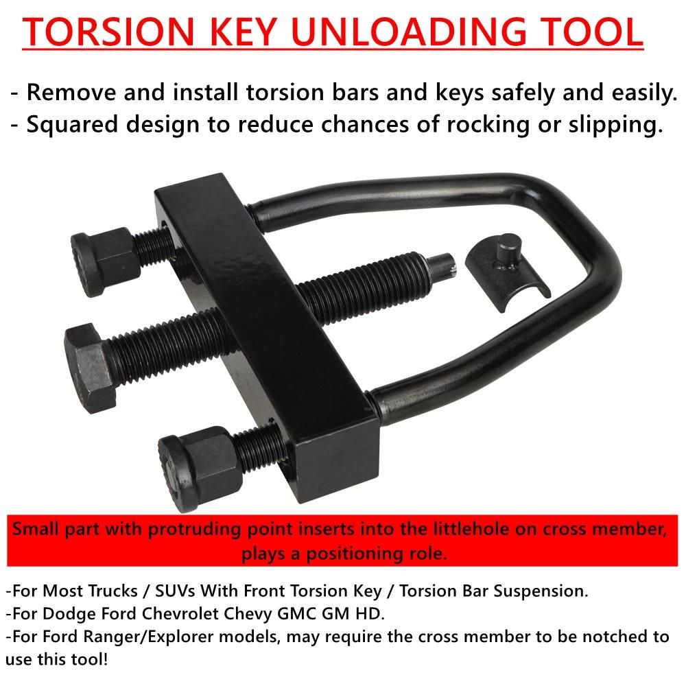 Torsion Bar Tool For Trucks SUVs Dodge Ford Chevrolet GMC HD Torsion Key Unloading Installation Removal Leveling Decompress Tool