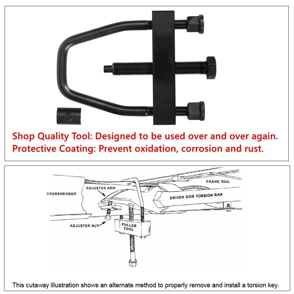 Torsion Bar Tool For Trucks SUVs Dodge Ford Chevrolet GMC HD Torsion Key Unloading Installation Removal Leveling Decompress Tool