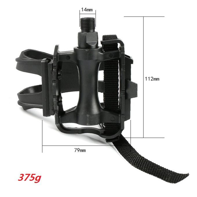 1 Pair Durable Mountain Bicycle Road Bike Pedal Toe Cage/Clip/Strap
