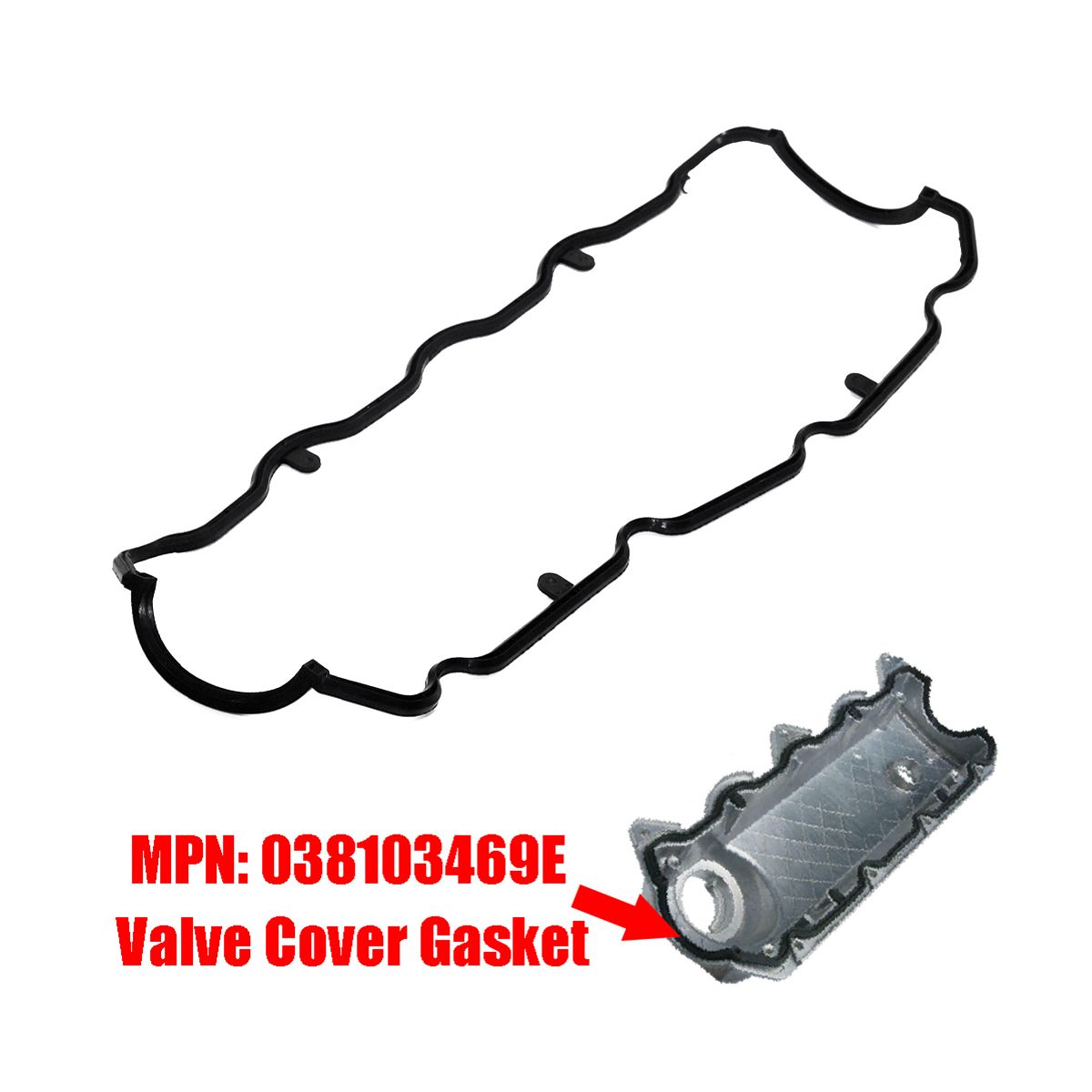 Engine Cylinder Valve Cover Gasket 038103469E Fit for