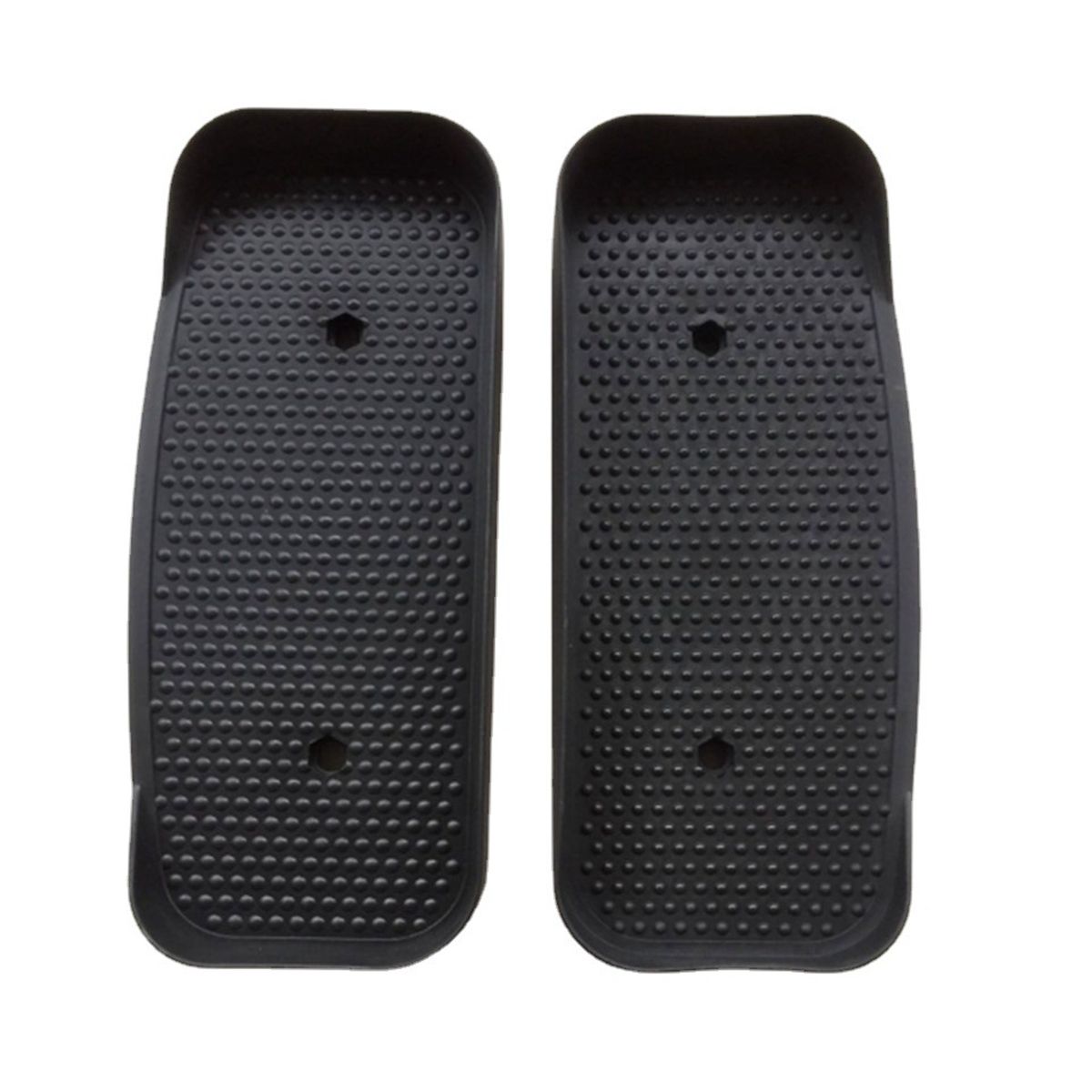 1 Pair of Black Resistance Elliptical Pedals for Gym and