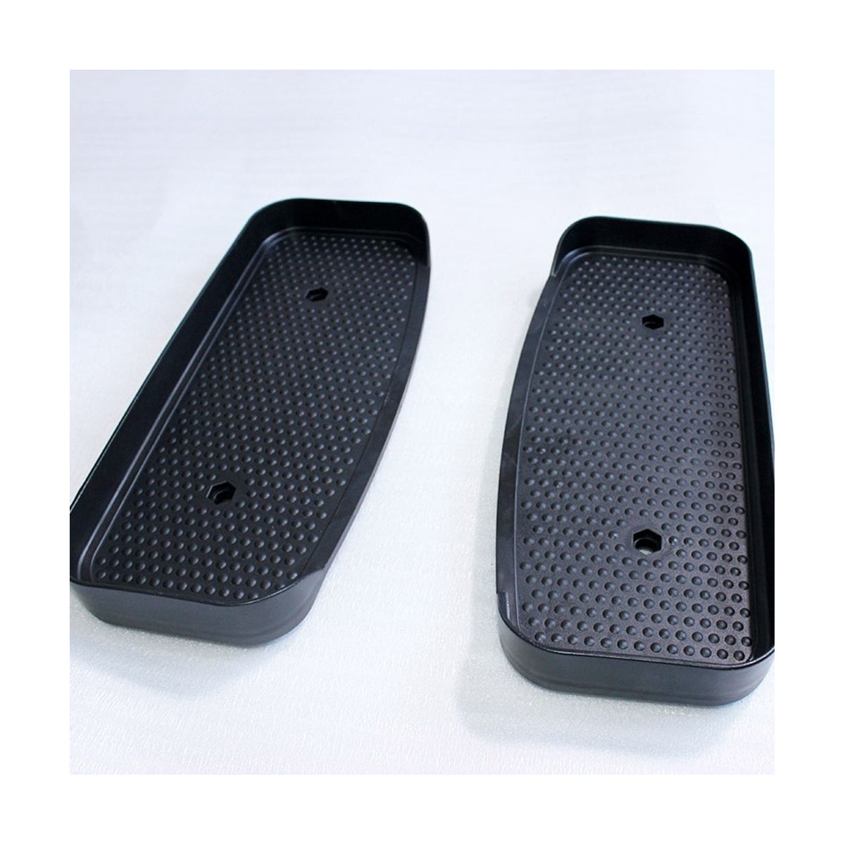 1 Pair of Black Resistance Elliptical Pedals for Gym and