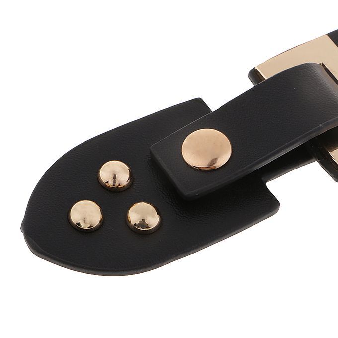 1 Set Leather Snap Clasp Buckles Hook And Eye Buttons For Coats Black