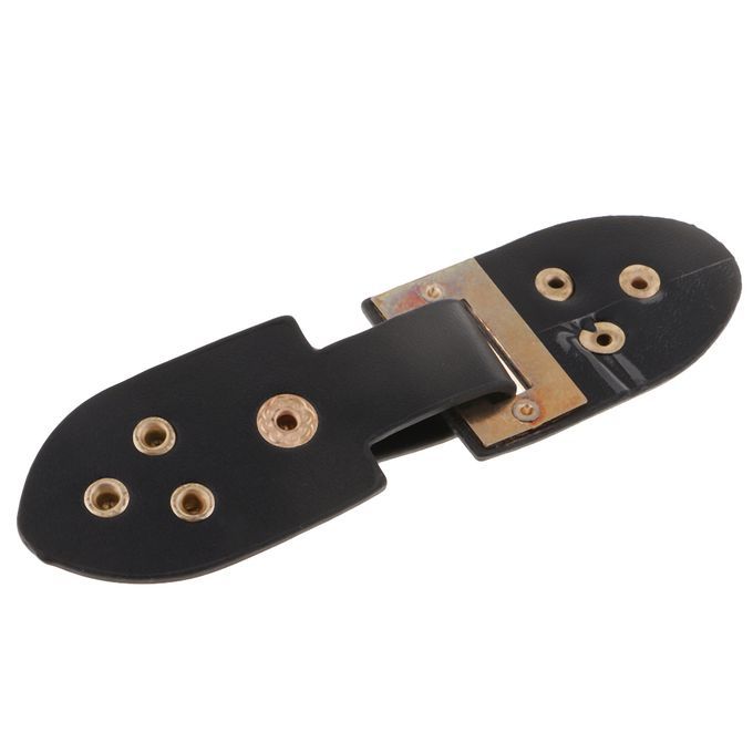1 Set Leather Snap Clasp Buckles Hook And Eye Buttons For Coats Black