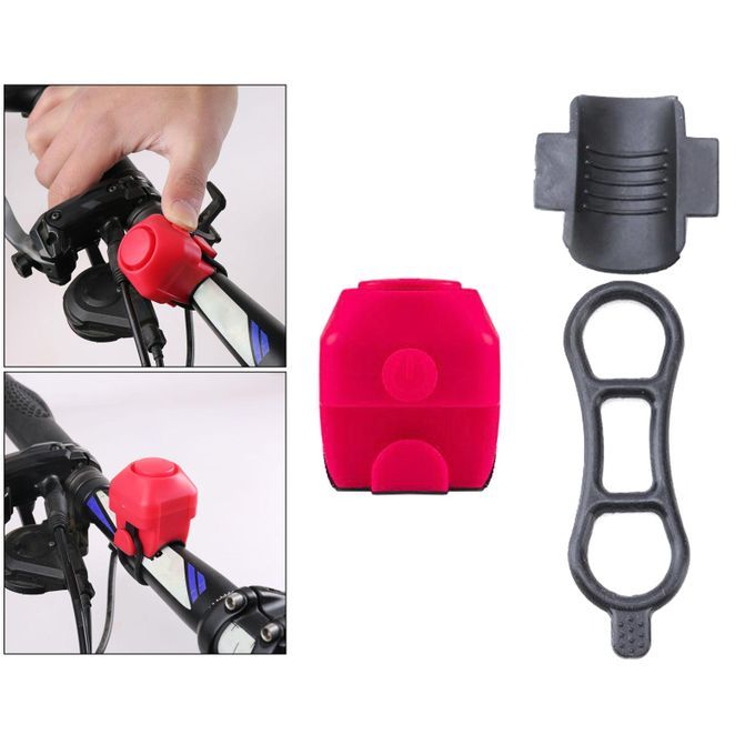 Silicone Electric Bike Horn MTB Road Bicycle Ring Tricycle Bell Red