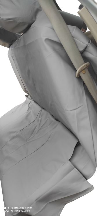 HIGHLY EXOTIC LEATHER SEAT COVER-5 SEATER CARS-Grey