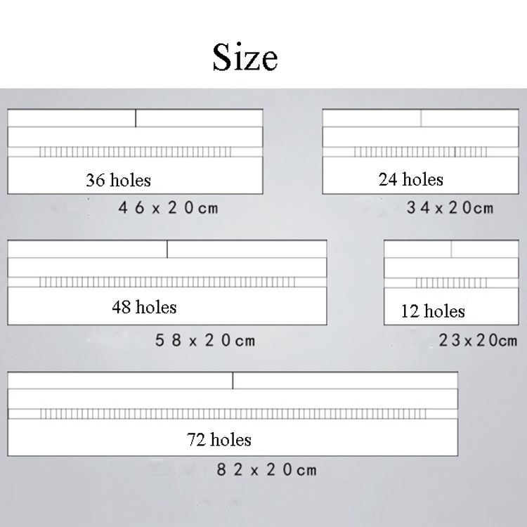 2 PCS 12 Holes Saury Hand Canvas Pen Curtain