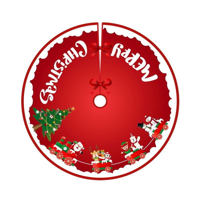 Christmas Tree Skirt Carpet Tree Bottom Cover Cloth Mat(005)