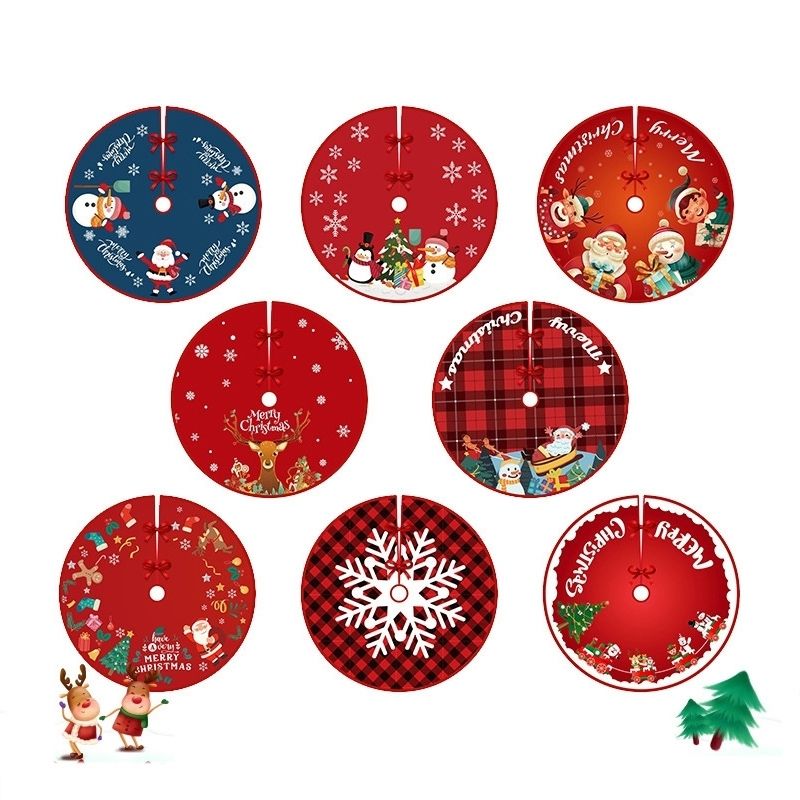 Christmas Tree Skirt Carpet Tree Bottom Cover Cloth Mat(005)