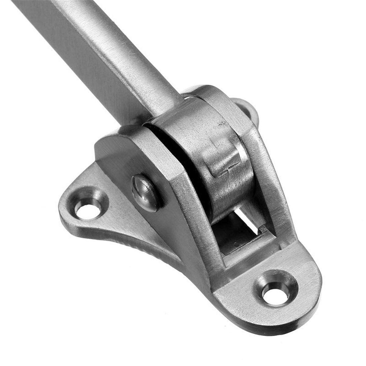 Home Zinc Alloy Door Holder Rubber Buffer Door Mounted Stopper Wall Protector Silver