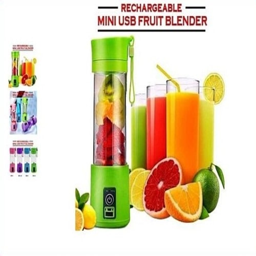Portable Rechargeable Usb Juice Blender - Green