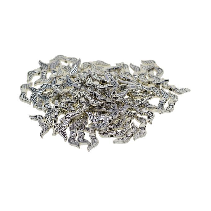 100x Tibetan Silver Wing Spacer Beads For Bracelets Necklace Jewelry
