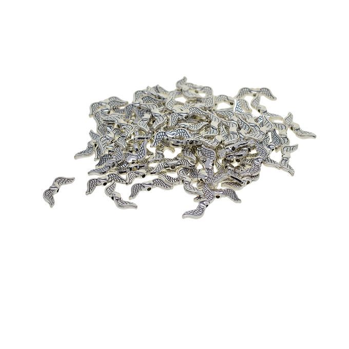 100x Tibetan Silver Wing Spacer Beads For Bracelets Necklace Jewelry
