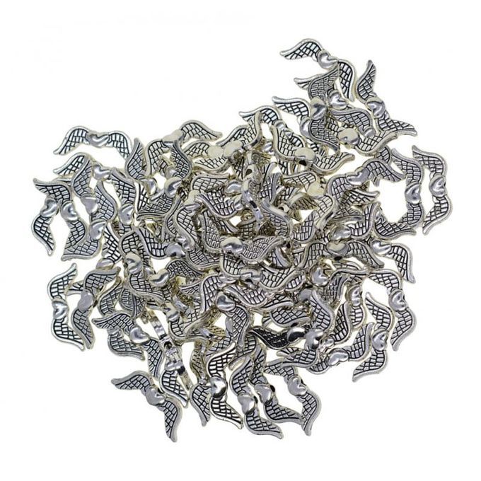 100x Tibetan Silver Wing Spacer Beads For Bracelets Necklace Jewelry