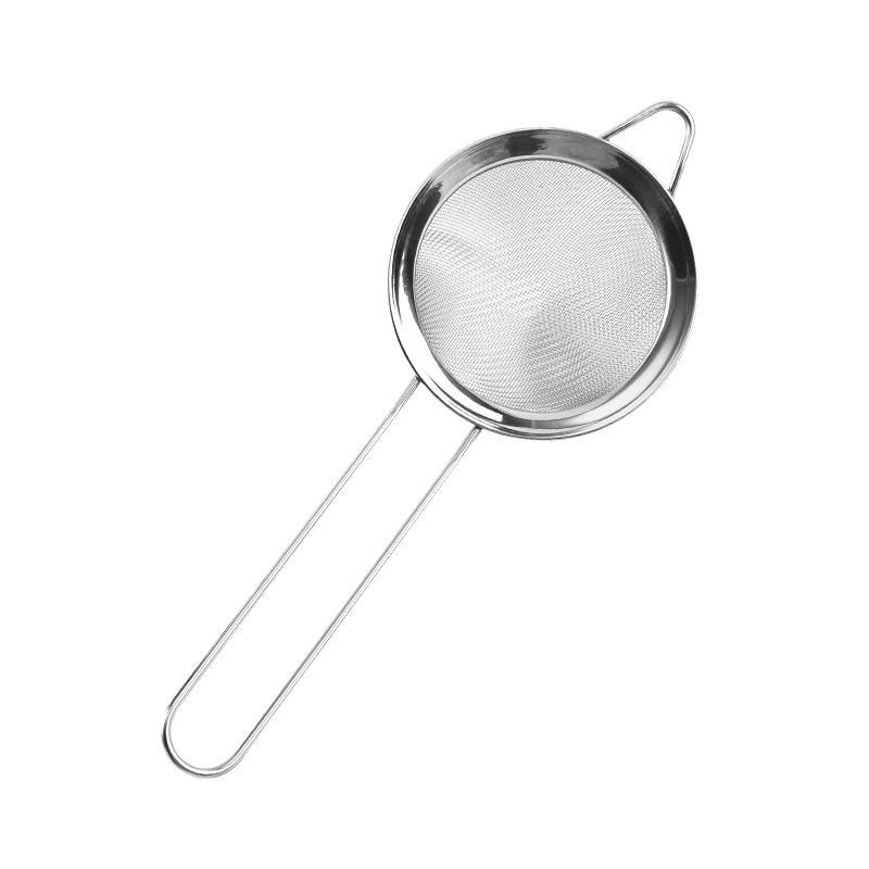 Stainless Steel Fine Mesh Oil Strainer Silver Flour