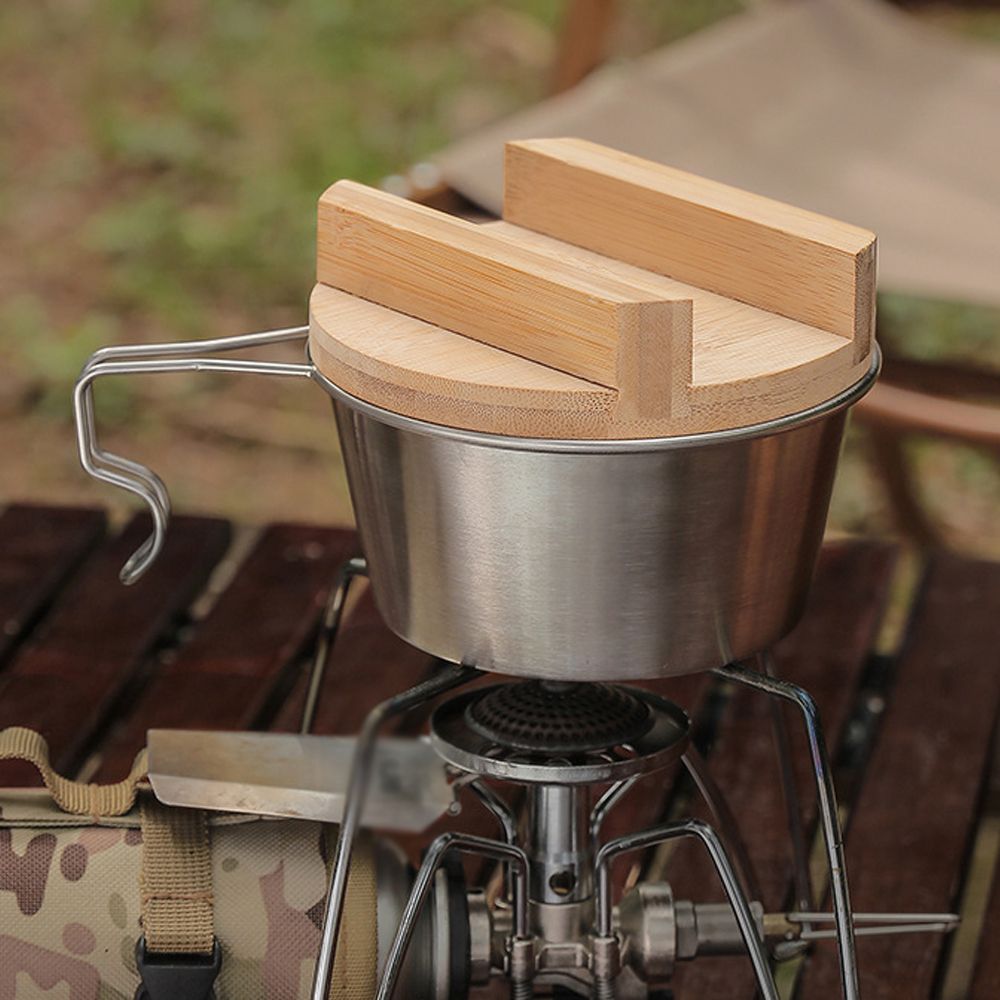 Thickening Wooden Sierra Bowl Lid Easy Storage Outdoor