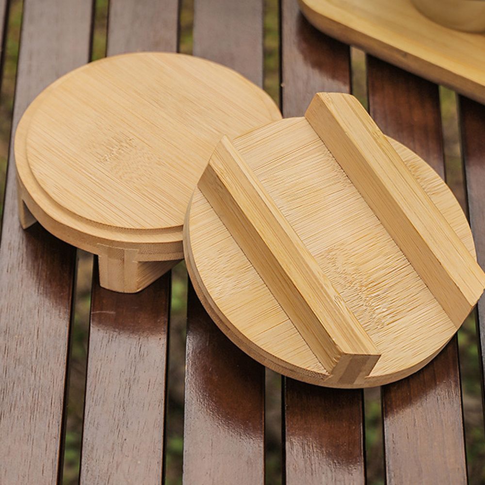 Thickening Wooden Sierra Bowl Lid Easy Storage Outdoor
