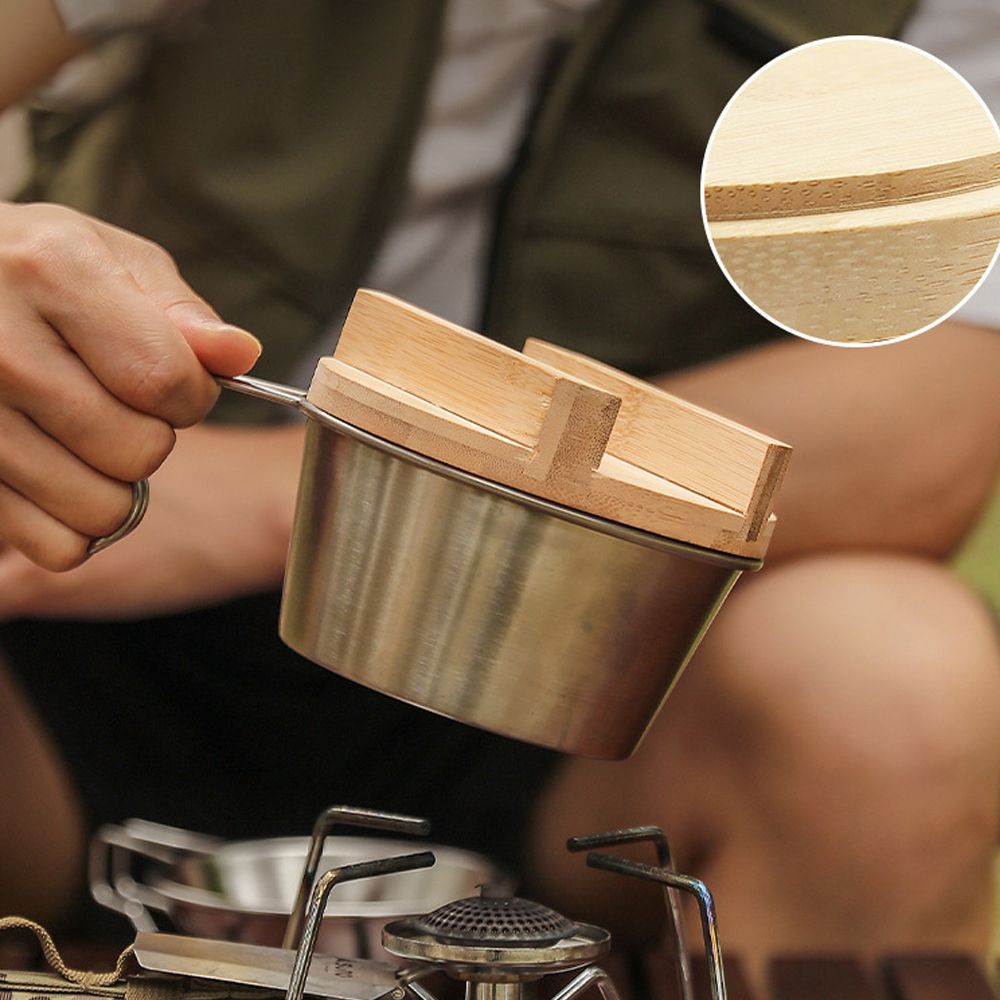 Thickening Wooden Sierra Bowl Lid Easy Storage Outdoor
