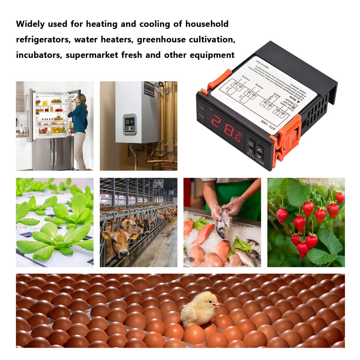 30A Digital Temperature Controller STC-3000 Intelligent