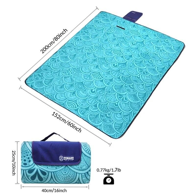 Outdoor Picnic Blanket Waterproof Extra Large Folding Picnic Mat Beach Blanket With Waterproof Backing For Family Concerts Beach