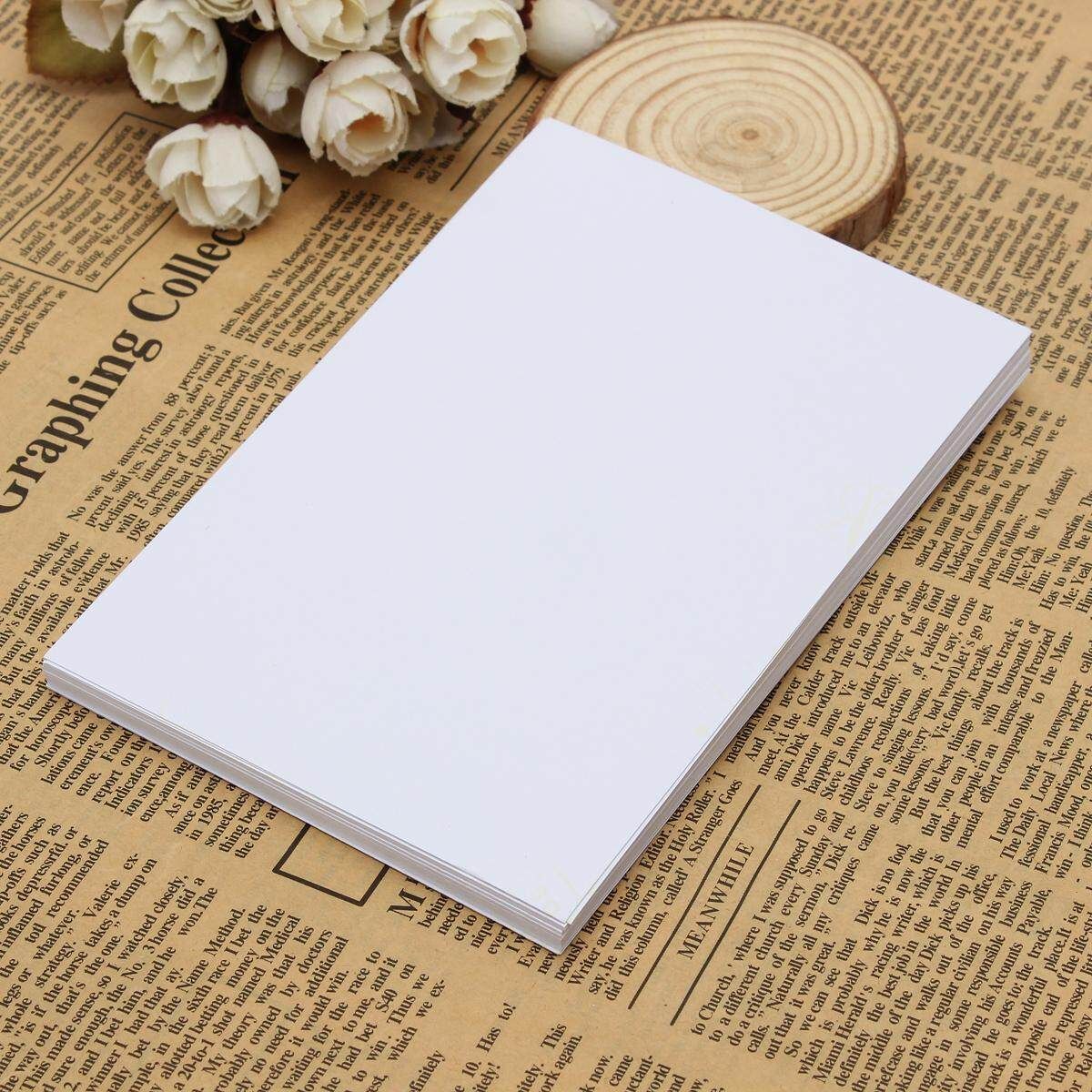 50Pcs Waterproof A4 Self Adhesive Glossy Paper Sticker For Photographic Photo Inkjet Printer Paper Craft Paper