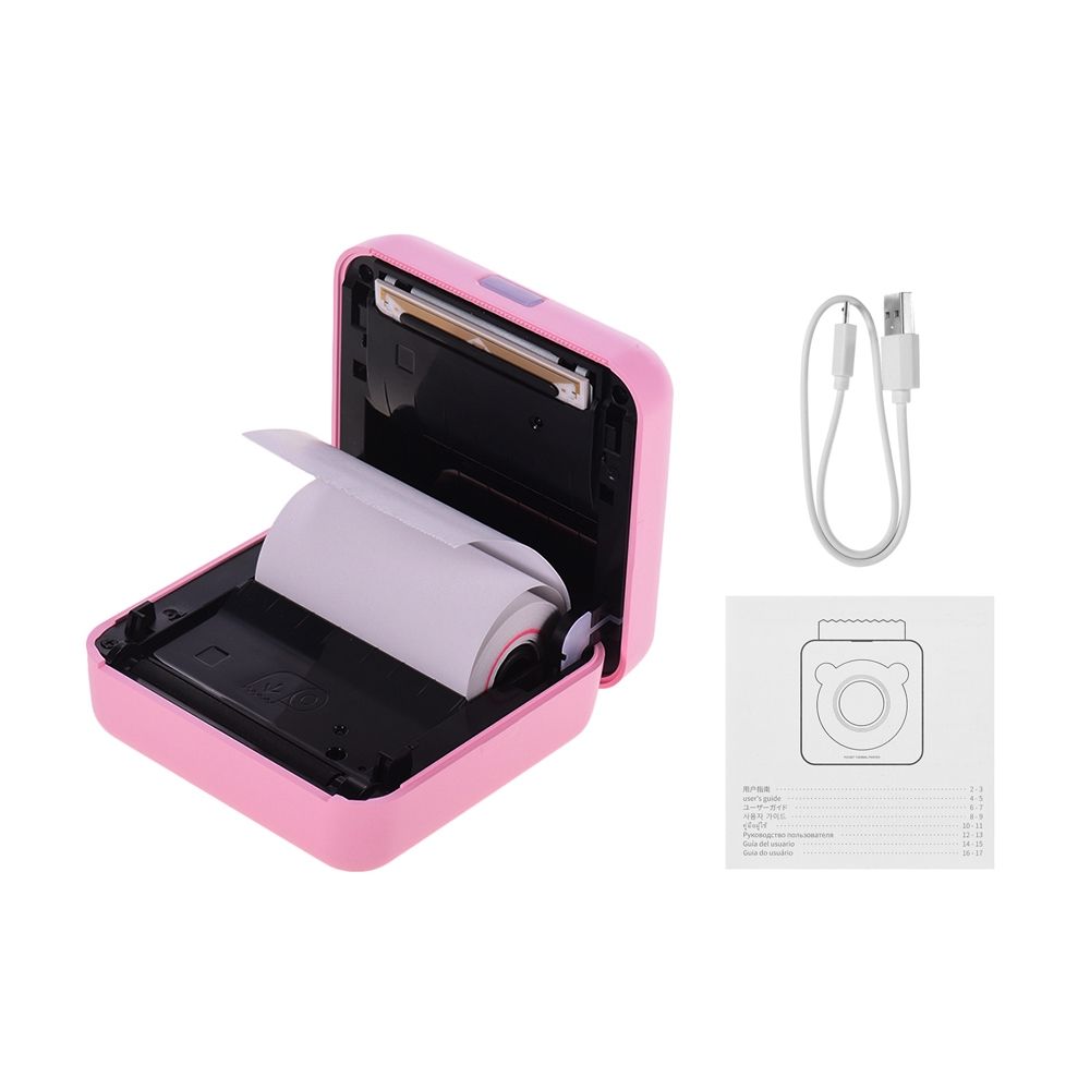 GOOJPRT PeriPage Mini Pocket Wireless BT Thermal Printer Picture Photo Label Memo Receipt Paper Printer With USB Cable Support For Android IOS Smartphone Windows