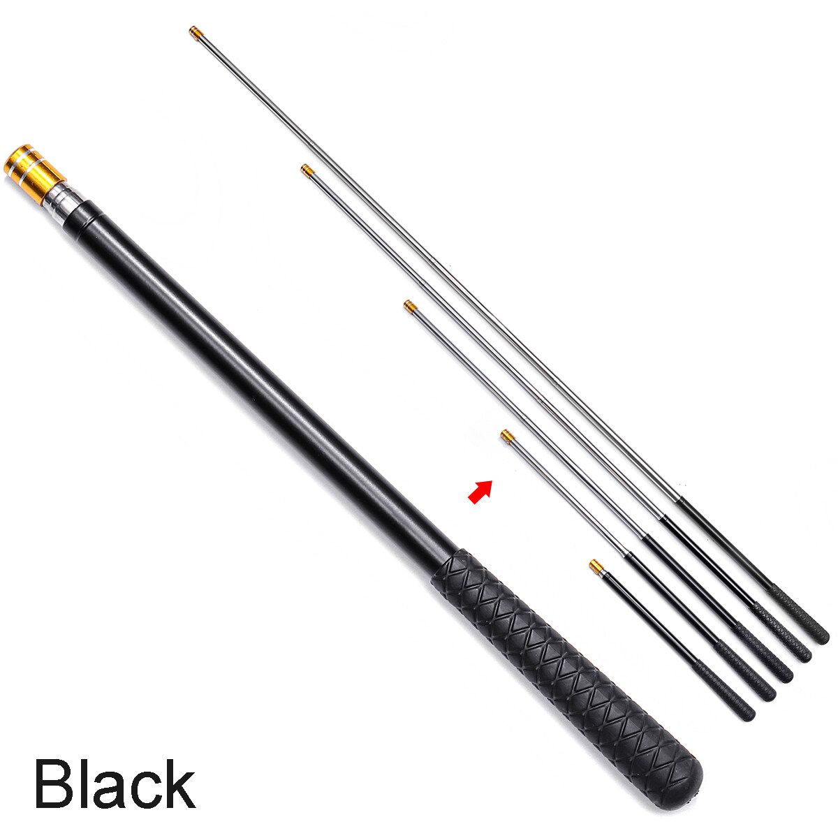 Stainless Steel M8 Prong Harpoon Spear Gig Rod Fish Frog Salmon Barbed Black