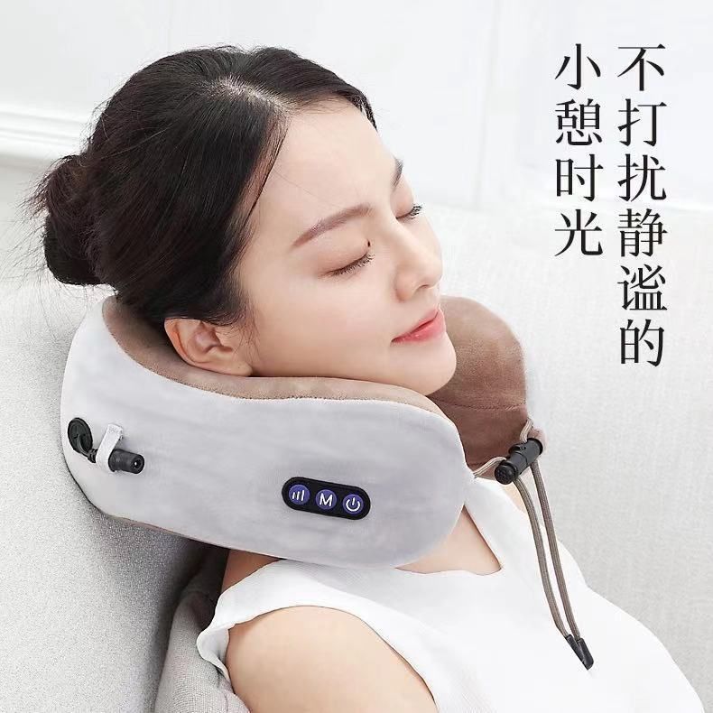 Cervical Spine Massager U-shaped Massage Head Pillow Pillow