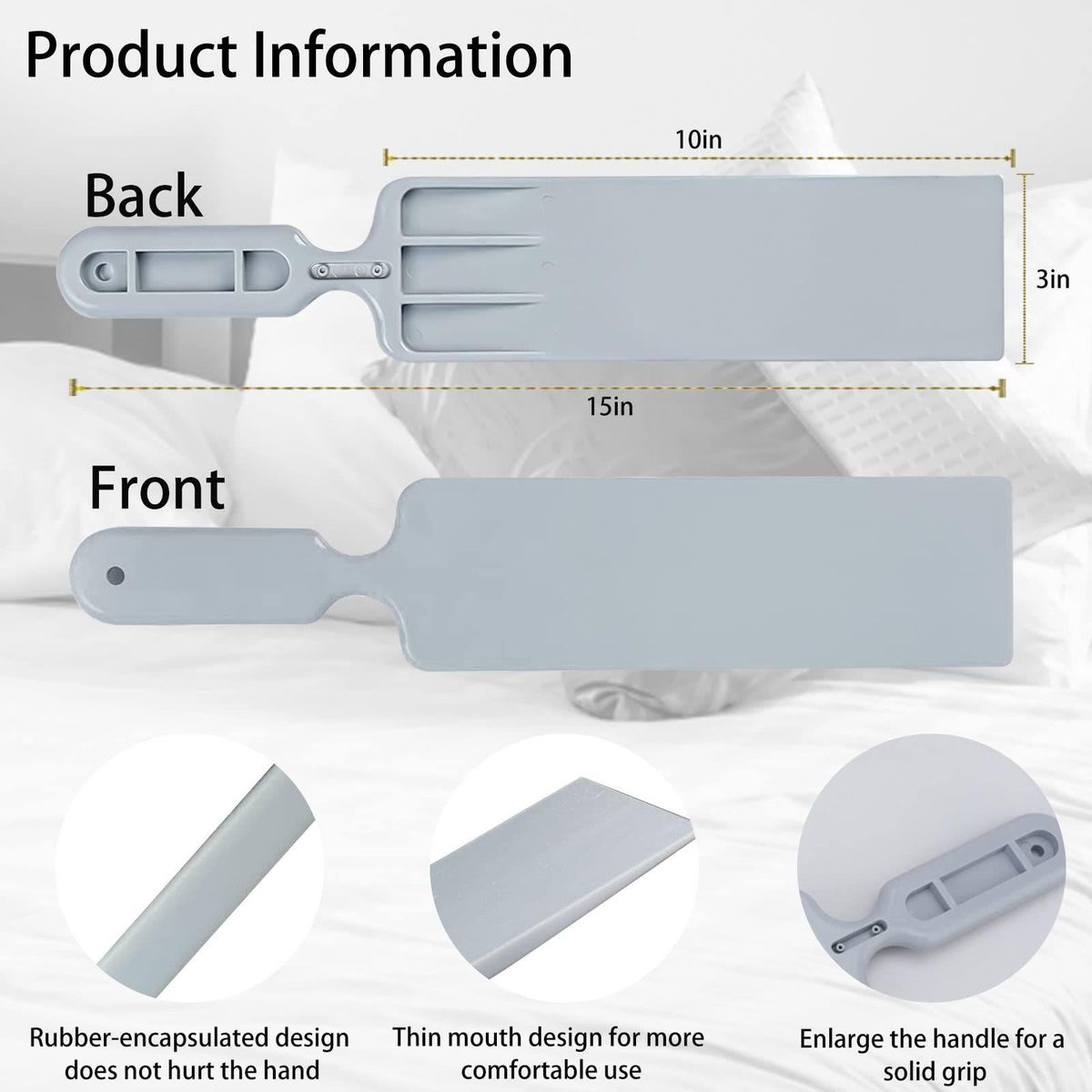 Sheet Folding Tool Organizer Sheet Tucking Tool Mattress Lifter gray