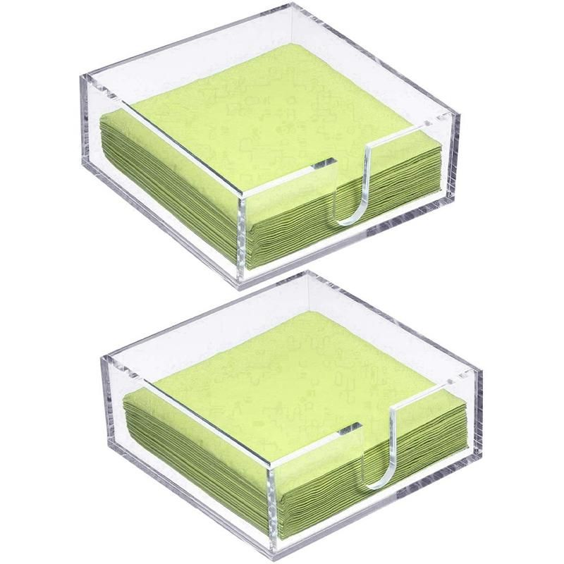 Acrylic Napkin Holder for Table, Clear Beverag
