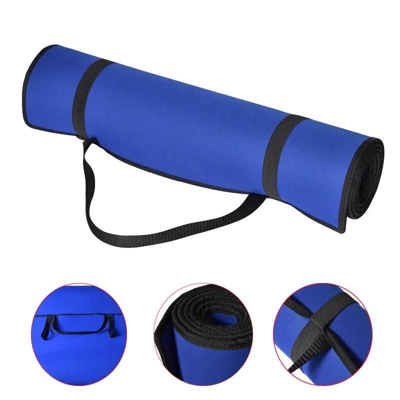 Gym Sport Yoga Mat 6MM Thick EVA Non-slip Fitness Pilates Pad With Portable Straps Comfort Durable 183*61cm