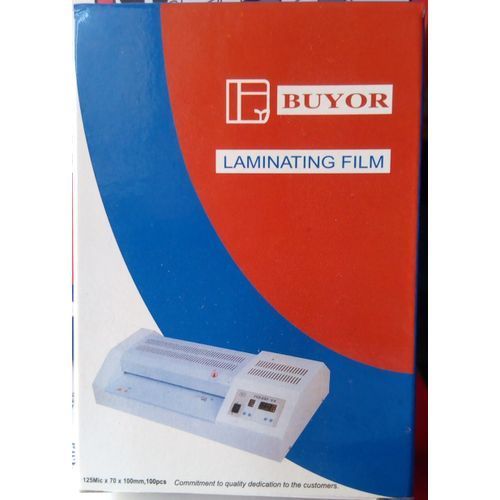 ID Card Size Laminating Film - 125 Micron, 100 Pieces