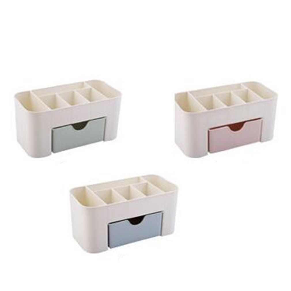 Desktop Cosmetic Box With Small Drawer Plastic Desktop Cosmetic Storage Box