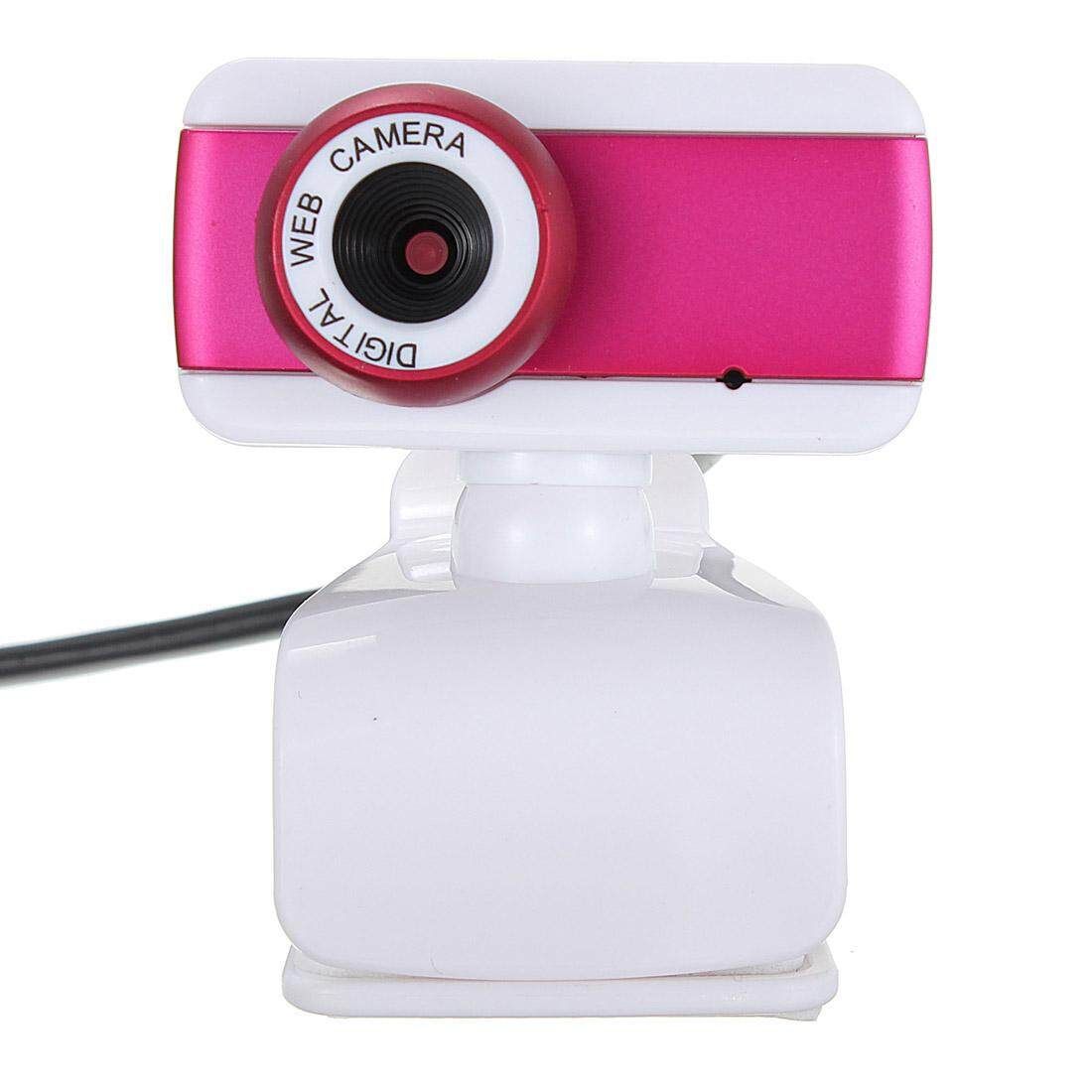 USB 2.0 1.1 New Pattern High Quality Rotatable Different Colors Webcam Camera With Mic For PC Laptop Desktop Computers Rose Red