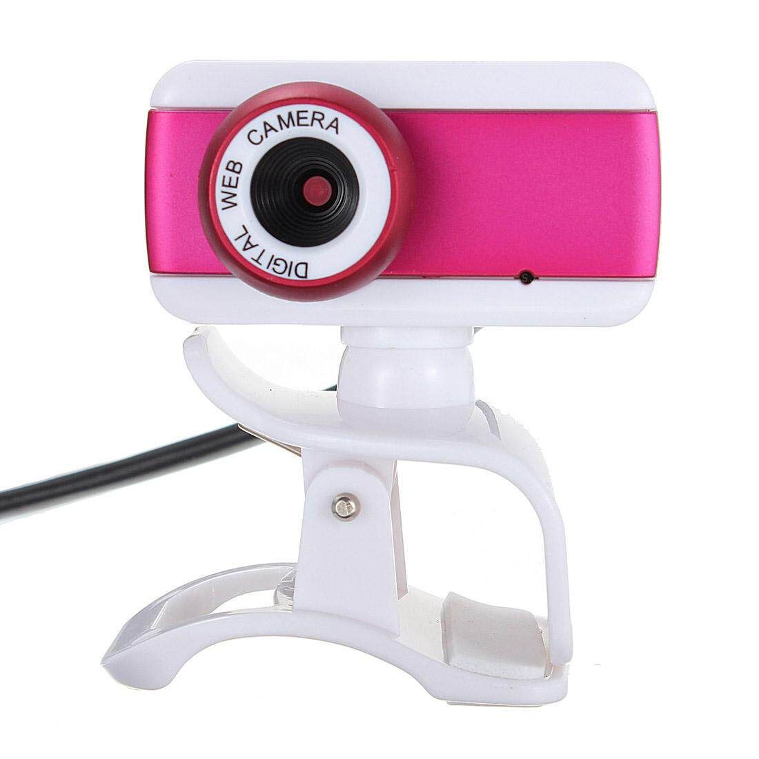 USB 2.0 1.1 New Pattern High Quality Rotatable Different Colors Webcam Camera With Mic For PC Laptop Desktop Computers Rose Red
