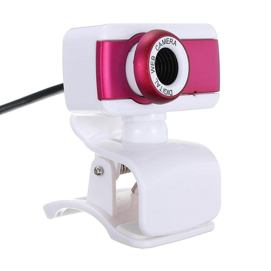 USB 2.0 1.1 New Pattern High Quality Rotatable Different Colors Webcam Camera With Mic For PC Laptop Desktop Computers Rose Red