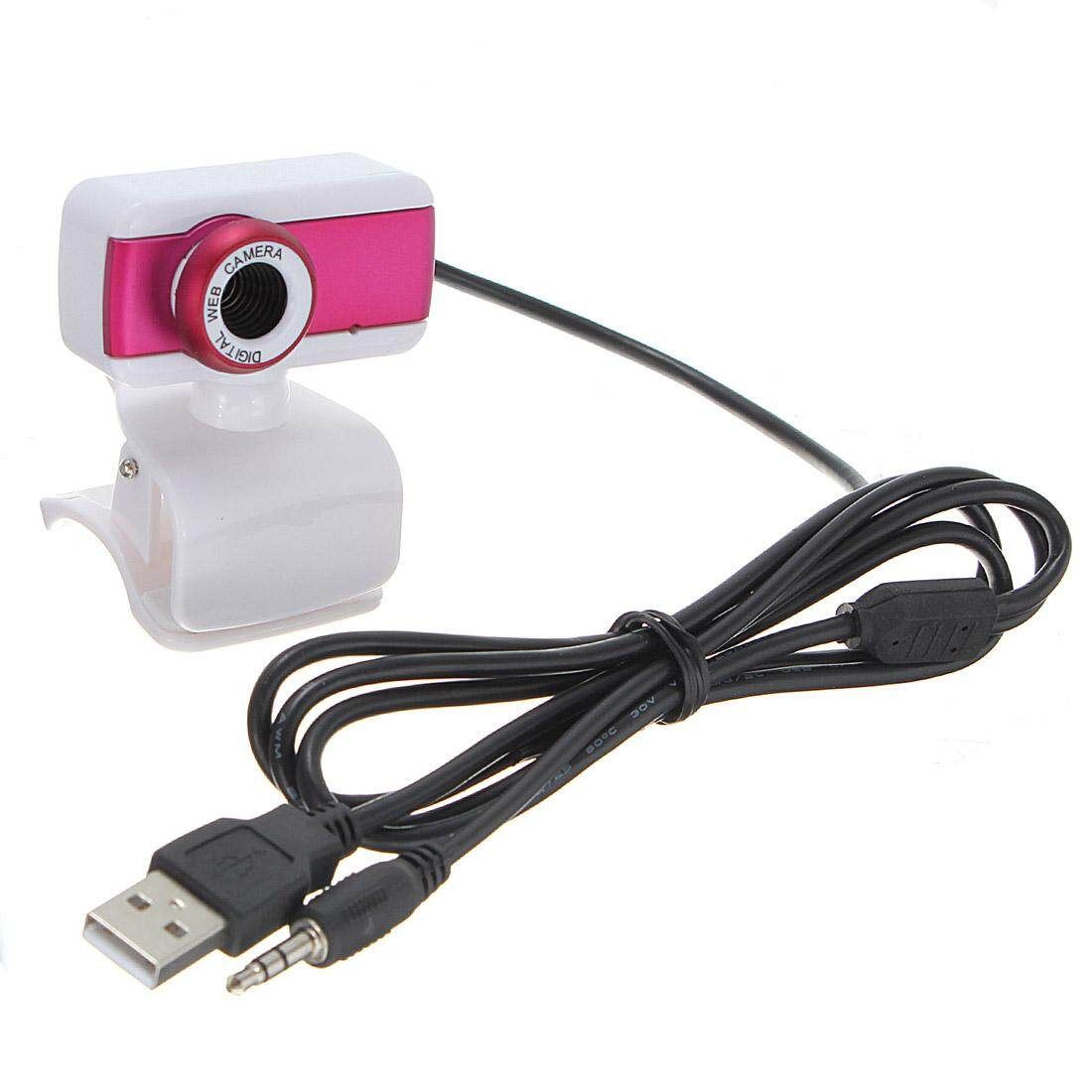 USB 2.0 1.1 New Pattern High Quality Rotatable Different Colors Webcam Camera With Mic For PC Laptop Desktop Computers Rose Red