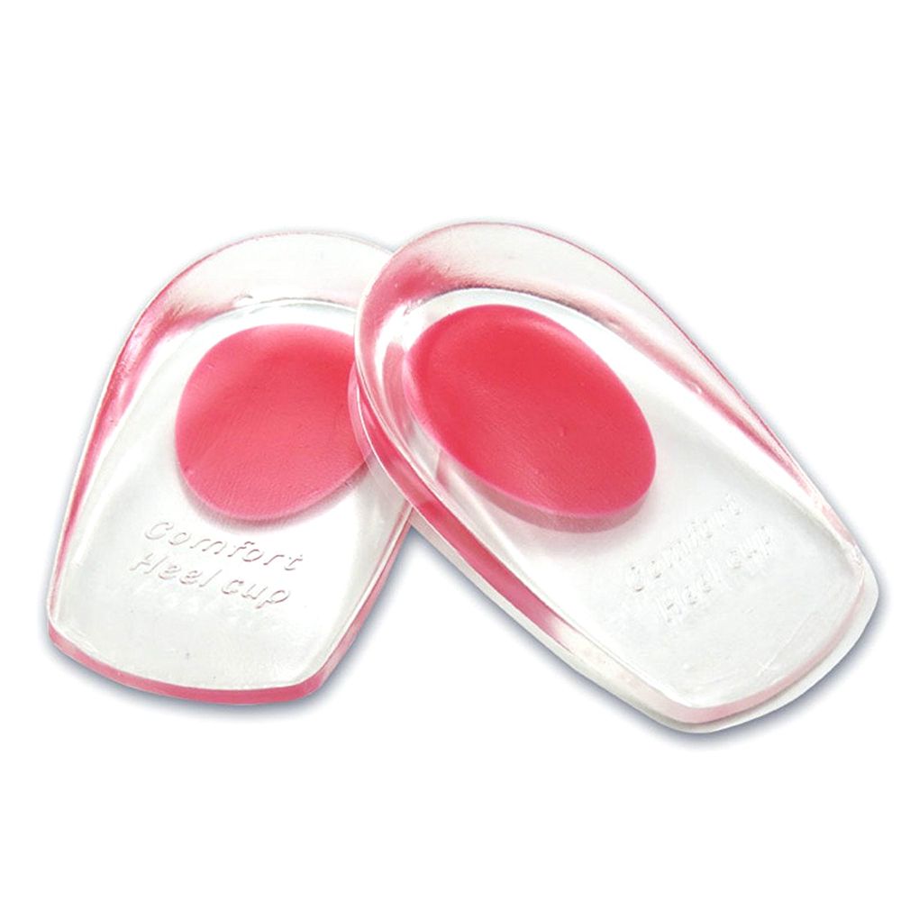 1 Pair Silicone Gel Heel Cups Pads Shoe Inserts Soft