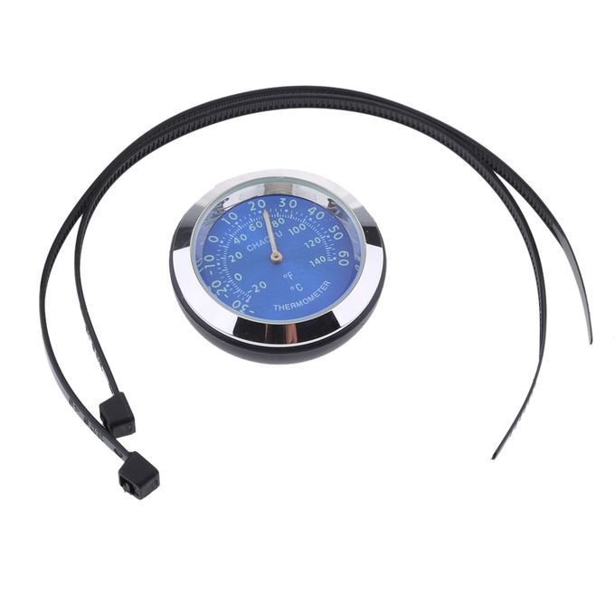 Waterproof Motorcycle Motorbike Handlebar Temperature  Blue