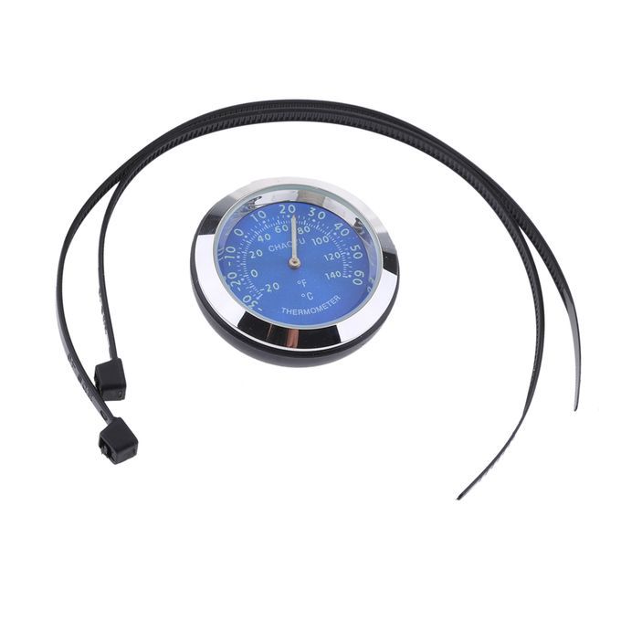 Waterproof Motorcycle Motorbike Handlebar Temperature  Blue