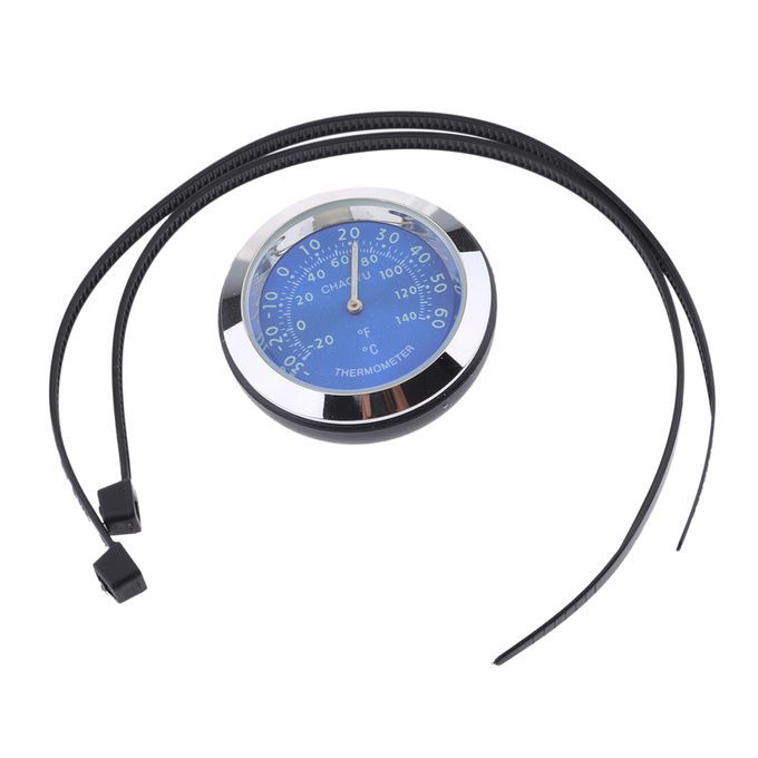 Waterproof Motorcycle Motorbike Handlebar Temperature  Blue