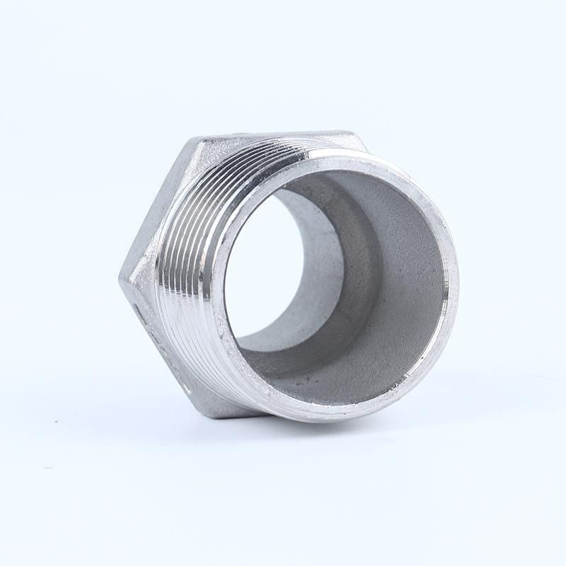 4 Points 6 Points 1 Inch Hexagonal Wire Double-Headed Wire Pair Exterior Thread Coupling 304 Stainless Steel Direct Straight-through Internal Connection Short Water Pipe